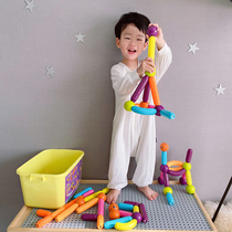 Newch magnetic stick 3-year-old childrens early education educational toys Intellectual development Magnetic building blocks Magnet toys for boys and girls