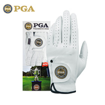 Golf gloves mens US PGA summer mens leather gloves full sheepskin velcro non-slip wear-resistant