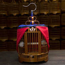 Old bird cage Guizhou Kaili cage bamboo bird cage thrush bird cage eyebrow bird cage open bird cage accessories bird cage