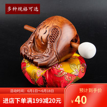Taiwan wooden fish instruments set of Buddhist Taoist supplies Buddha household ritual Buddha chanting red sandalwood solid wood ornaments