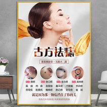 Mole advertising map men and women face Mole Map plant ancient square painting beauty salon decorative painting facial mole freckle poster