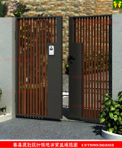 European-style courtyard door single and double open iron gate security door outdoor Villa courtyard door garden entrance door Community GATE