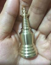 Black God of Wealth fortune Buddha treasure Manna and relic collection Relic Stupa pure copper 5cm has been loaded into old customers and can be photographed