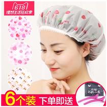 Xun Mu female shower cap waterproof Bath Children cute parent-child girl thick mother and daughter baby bath head cover ear