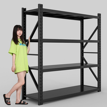 Warehouse rack multi-layer household floor display rack storage rack rookie storage heavy-duty iron shelf