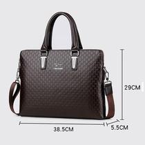 Lesen Kangaroo Handbag Male And Earth Business Office Personality Briefcase Retro Casual Work Hand Carrying Man Bag