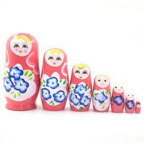Russian Jacket Shake Sound Hot Pin Doll Peach Blossom Girl 7 Floors Wooden Creative Diy China Wind Kids Toys