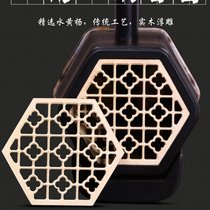 Erhu accessories sound window Erhu sound window Solid wood embossed hexagonal erhu sound window Hexagonal adult erhu universal