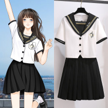 2021 summer new college style womens summer jk Japanese womens summer forest summer suit small student uniform