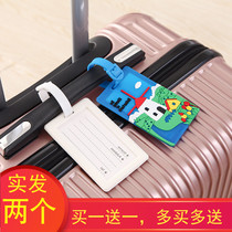 Luggage identification plate school bag item identification tag tag luggage hangtag pendant boarding check-in pass