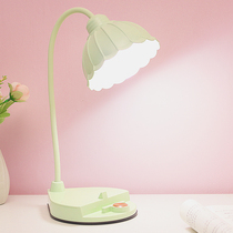 Cute eye protection table lamp for study special dormitory college student desk children charging bedside lamp bedroom ins girl