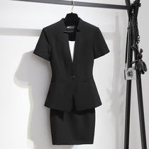 Professional dress female summer stewardess uniform Beauty salon beautician Hotel front desk Jewelry store High-end workwear suit