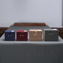 Fabric brocade box teapot tea set packaging box built with porcelain antiques tea cup linen packaging box customization