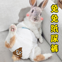 Rabbit paper diaper Wear to prevent messy piss with urine not wet to pick up the urine butt pocket for small dwarfs bunny specials