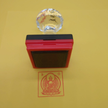 Do not move the statue of the Buddha seal style two day moon box 5cm