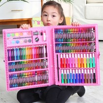 Childrens watercolor pen pen wax painting tool pen oil painting stick primary school stationery school supplies art painting set