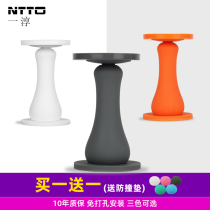 One-chun door suction-free perforated silicone anti-collision silent door blocking strong magnetic home suction door stopper toilet door touch