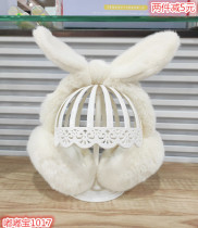 Saint Bijia ear warm winter new bow plush folding warm earmuffs children and adults can bring