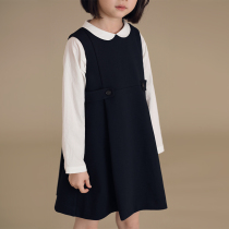 Hua tooth childrens clothing early autumn new girl childrens Baby New Year dress vest dress evening party princess dress