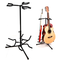 Guitar rack GS-108 three-headed wooden guitar stand electric guitar stand pipa horse-headed piano stand