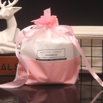 High-grade ribbon facial towel packaging bag facial cleanser bag bag ribbon drawstring bag spot wholesale