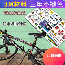 Bicycle spray paint mountain bike color change sticker body film frame sticker paint graffiti personality waterproof decoration