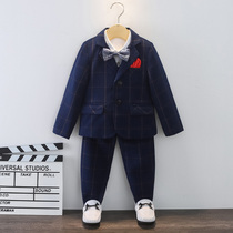  Boys suit suit dress spring and autumn 2021 new childrens wedding flower girl host piano handsome performance suit