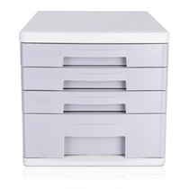 Deli 9761 desktop file cabinet Office storage small drawer information cabinet file box file box light gray