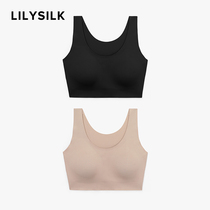 lilysilk womens sensorless bra comfortable no rims No size underwear Sexy thin vest Bra