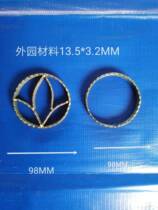 Protective window circle guardrails welding circle jade Orchid 10 cm flower iron art circle flat iron circle iron door circle