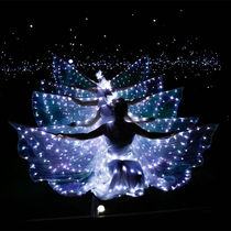 LED glowing wings ballet showcase fluorescent butterfly dance cloak dance costume belly dance Cape props