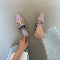 Strong push giant good wear Net red spring 2021 spring and summer wild laziness half drag Muller shoes