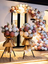 Opening balloon flower basket opening door decoration shop anniversary celebration activities creative atmosphere indoor scene layout