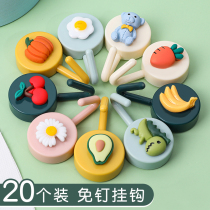 Hook strong punch-free non-marking viscose dormitory bedroom bathroom kitchen wall creative cute paste sticky hook