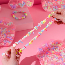 Fun Children String Beads Necklace Bracelet Wearing Beads Girl Handmade Diy Making Material Bag Baby Puzzle Toys