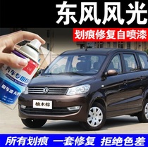 Suitable for Dongfeng scenery 330370360580 tonic car lacquered teak wood brown elegant white special self-spray paint