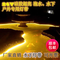 Underwater soaking project 24V led light with glue filling pool strip outdoor waterproof super bright car fish tank