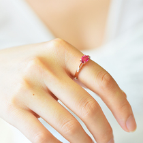 Beautiful (jewelry) natural tourmaline ring simple fashion opening ring