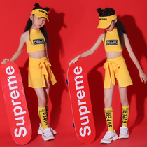 Childrens 61 jazz dance hip hop street dance suit Girls kindergarten performance Games cheerleaders for the show.