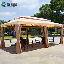 Outdoor awning courtyard open-air tent Roman four-corner umbrella stall large pavilion advertising outdoor rain-proof shed