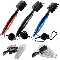 Golf double-sided brush Golf club brush Cleaning brush Ball brush Golf supplies accessories