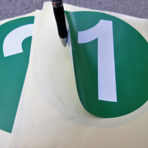 Self-adhesive digital number table number house number Internet cafe number sticker label serial number sticker can be customized