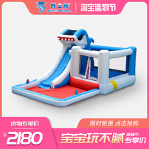 Childrens Paradise Inflatable Castle Indoor Small Home Jumping Inflatable Recreation Pool Castle Trampoline Jumping Bed