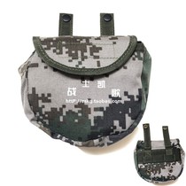 Camouflage drum bags can be tied to tactical vests