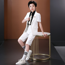 Childrens host dress boy boy Flower Boy small suit suit suit summer handsome British boy catwalk show costume