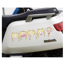 Electric car sticker beautiful girl decoration car sticker electric car cover scratch car sticker personality helmet rearview mirror cartoon