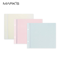 Japan marks Decora Decorap M DIY collage photo album color writing sheet metal film paste type album supplement back core solid color 5 pieces