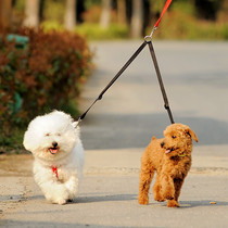 “WALK 2 Two DOGS Leash COUPLER Double Twin Lead Walking Lea