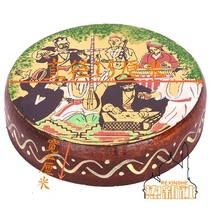 Xinjiang Uygur handmade national musical instrument painting Maixilaifu tambourine stage decoration drum Xinjiang tambourine