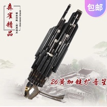 Mori Bird 26 26 Reed square bucket plus key sound Sheng professional boutique Tianjin exquisite national musical instrument blowing boutique